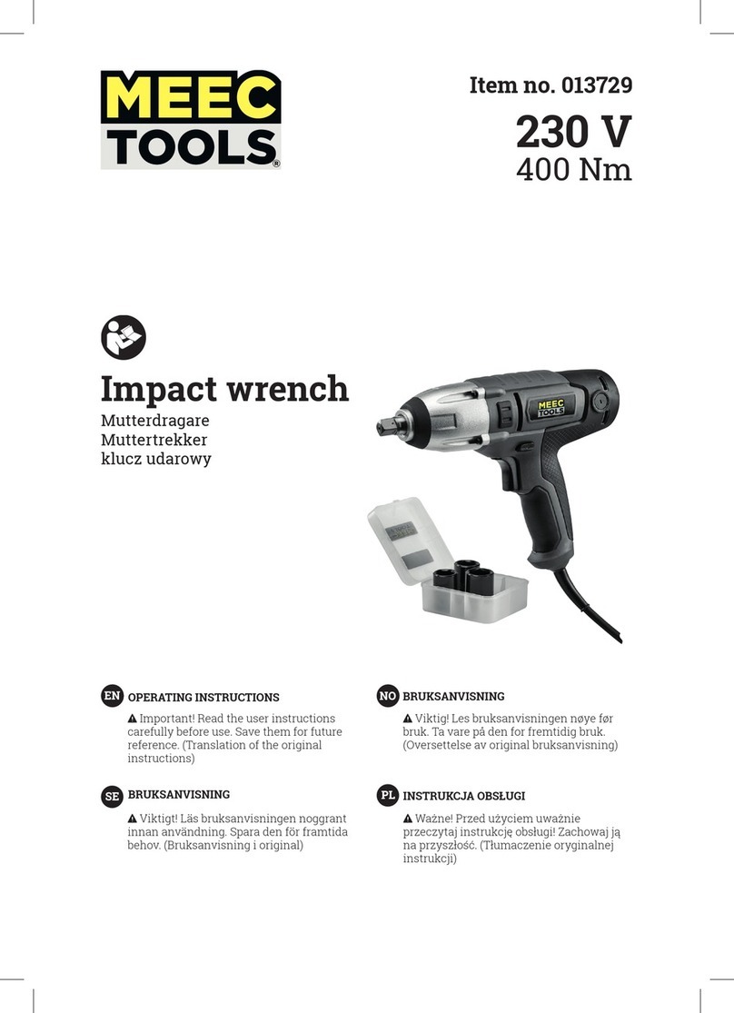 Meec tools 013729 User manual