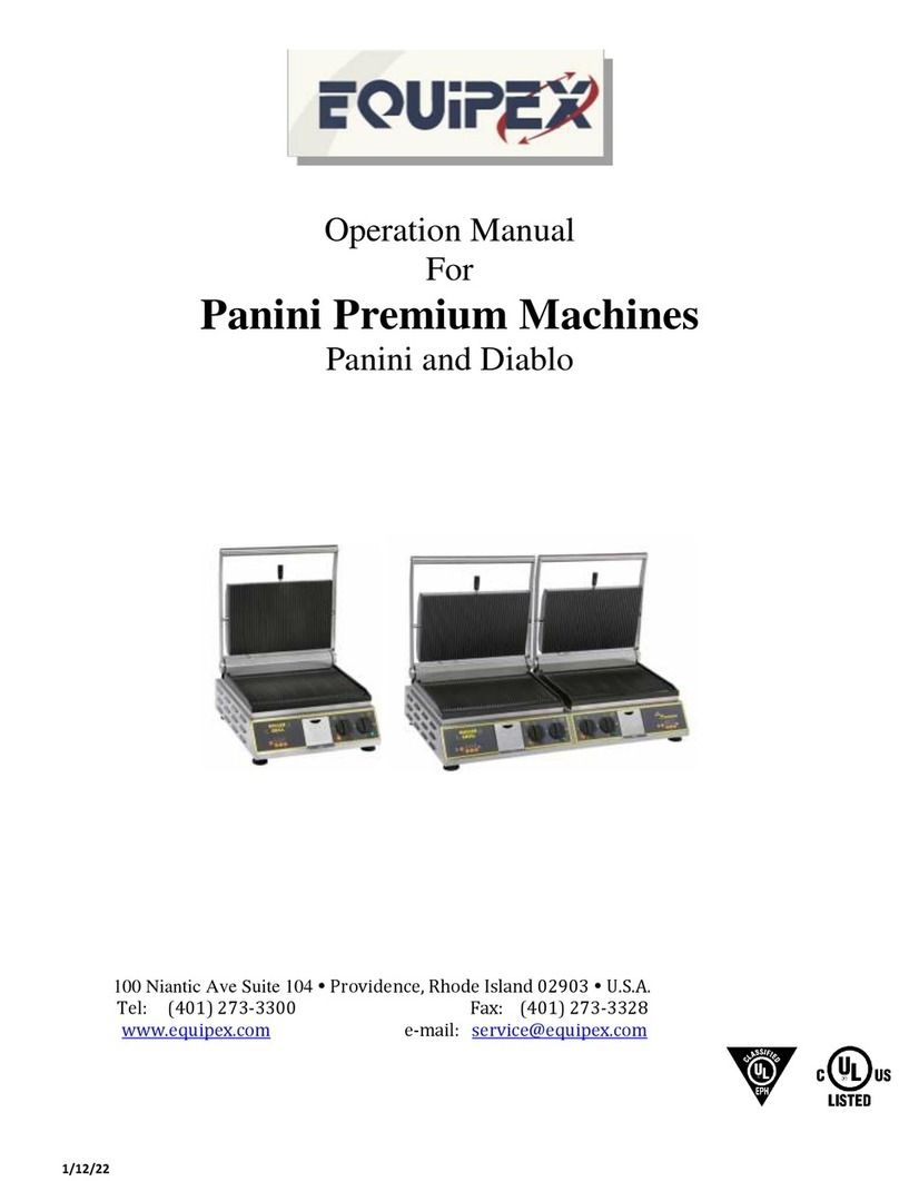 Equipex Panini Premium Operation manual Equipex Panini Premium Operation manual