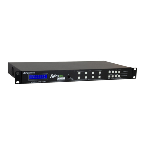 AVPro Edge AC-MX44-AUHD-HDBT User manual
