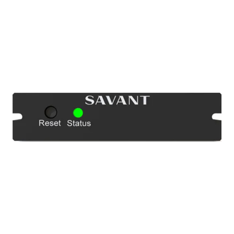 Savant SmartControl SSC-W002G User manual