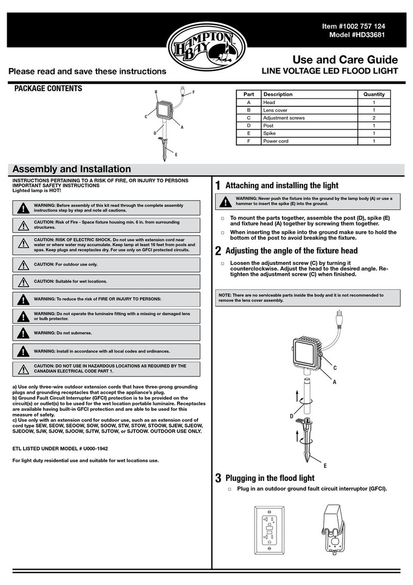 HAMPTON BAY HD33681 User manual
