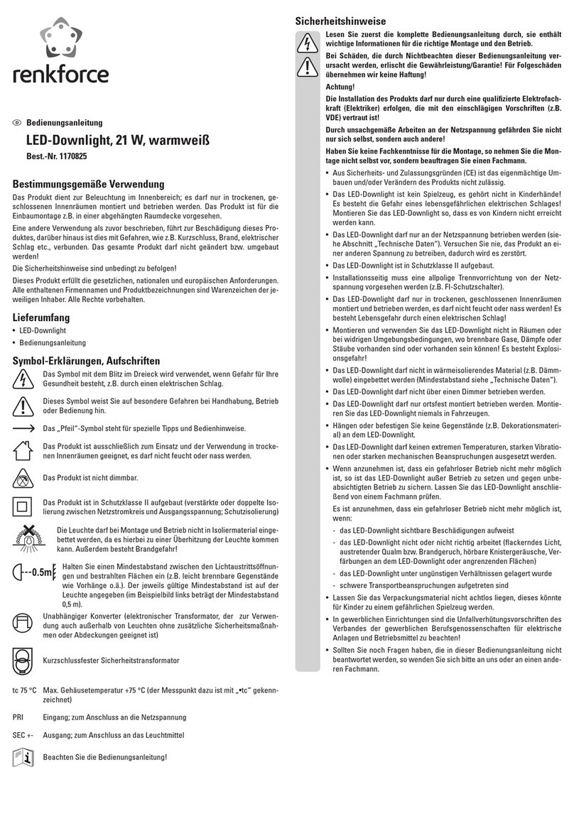 Renkforce 1170825 operating instructions