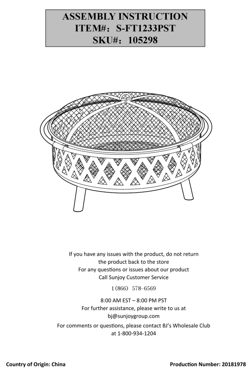 sunjoe S-FT1233PST User manual sunjoe S-FT1233PST User manual