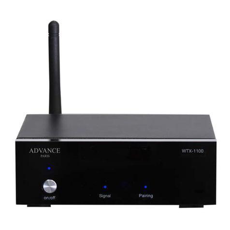 Advance Paris WTX-1100 quick start