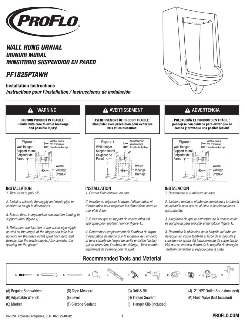 ProFlo PF1825PTAWH User manual