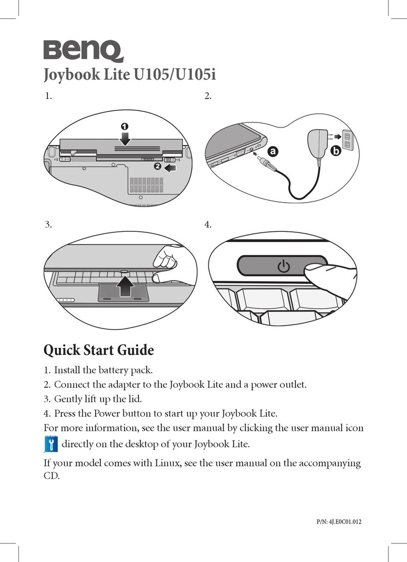 BenQ Joybook Lite U105 User manual