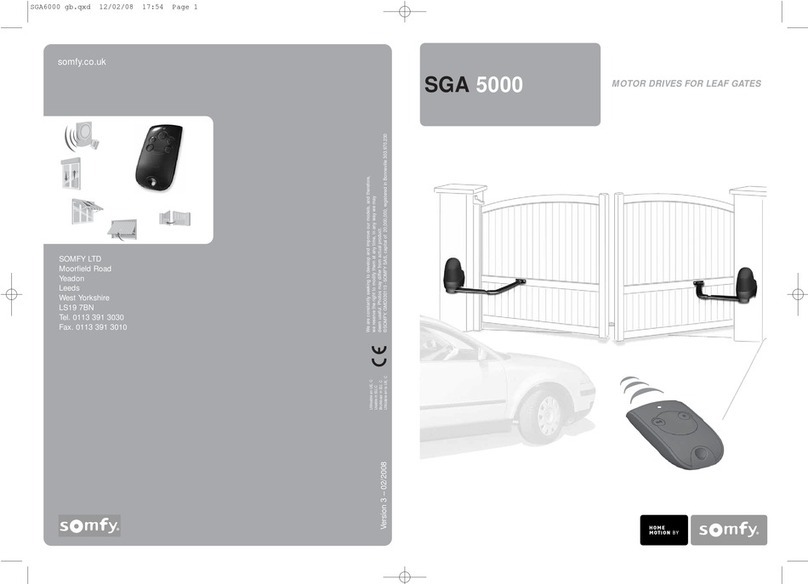 SOMFY SGA 5000 manual
