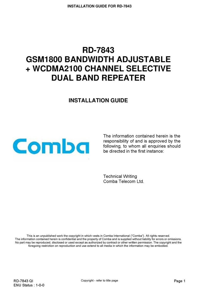 COMBA RD-7843 User manual