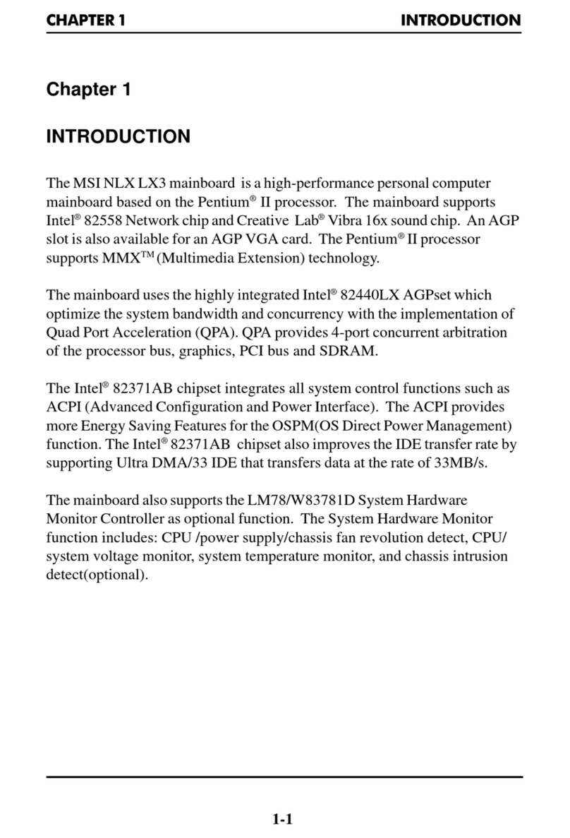 MSI NLX LX3 User manual