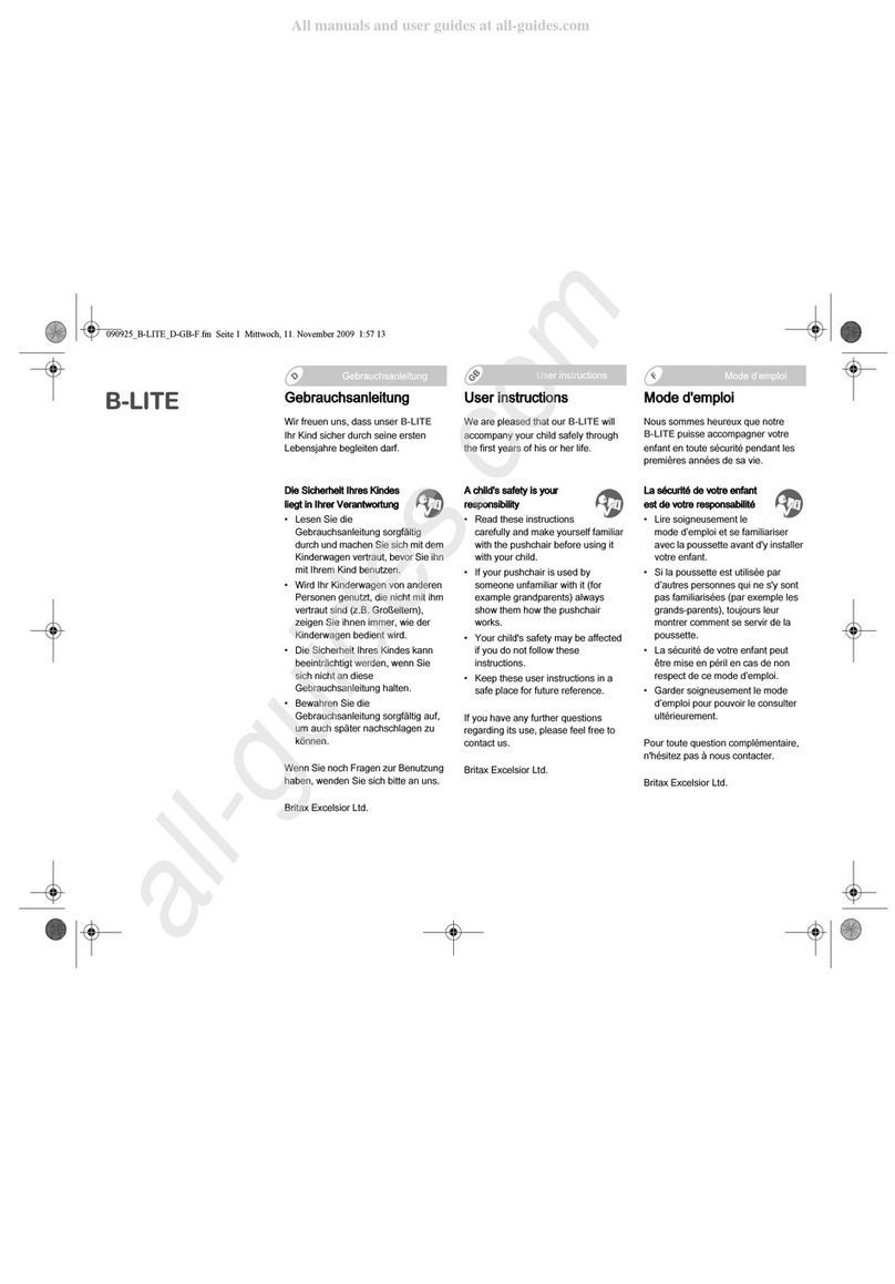 Britax B-LITE User manual