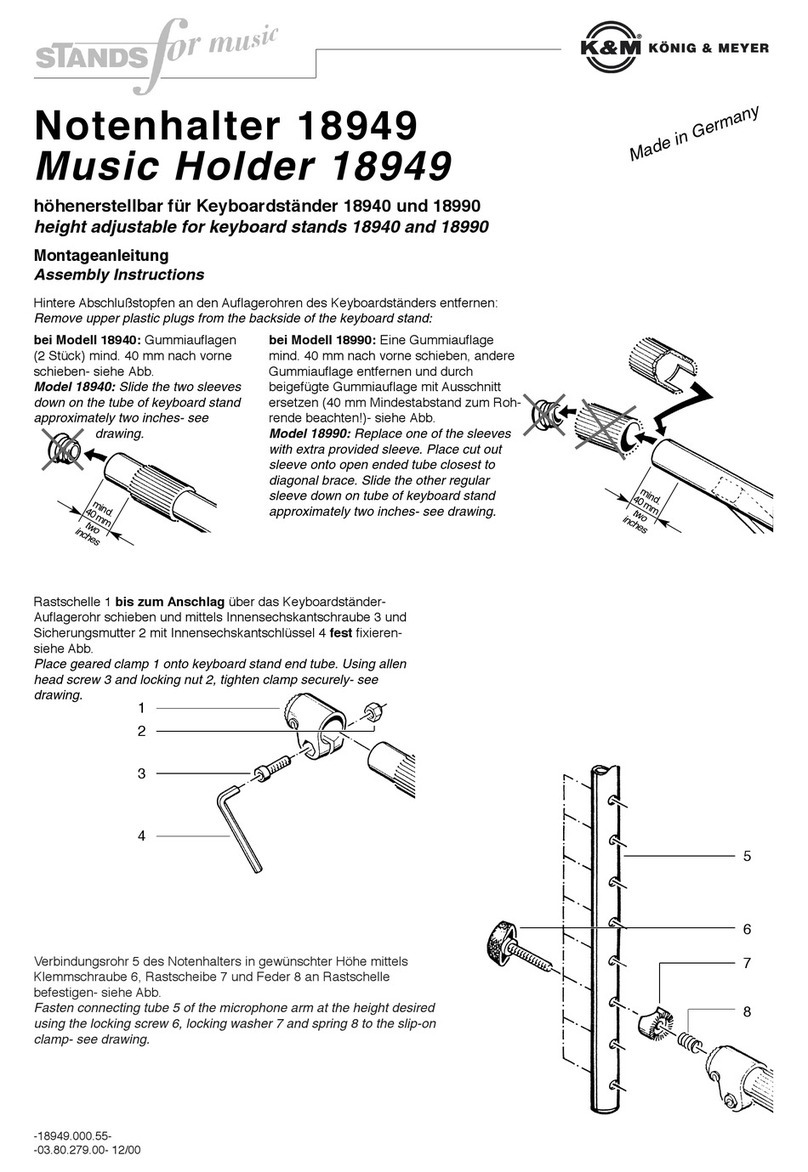 K&M 18949 Assembly instructions