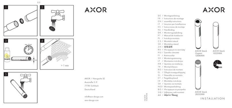 Hans Grohe Axor Starck 28532 Series User manual