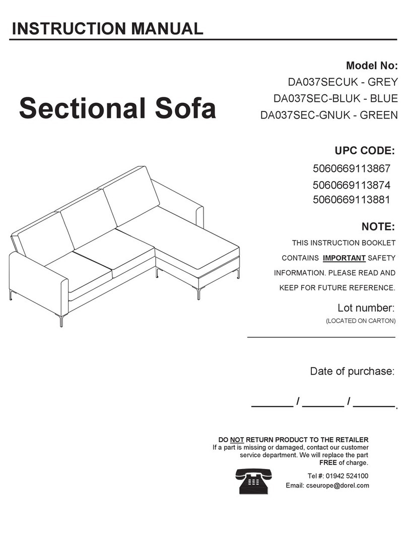 Dorel DA037SECUK User manual