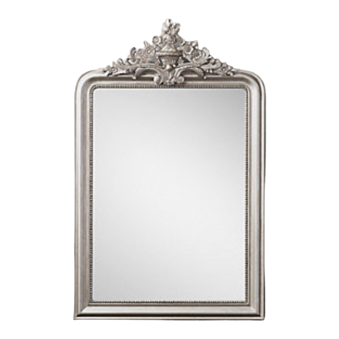 RH Baby&child HAND-CARVED ROCOCO LARGE DRESSER MIRROR Assembly instructions