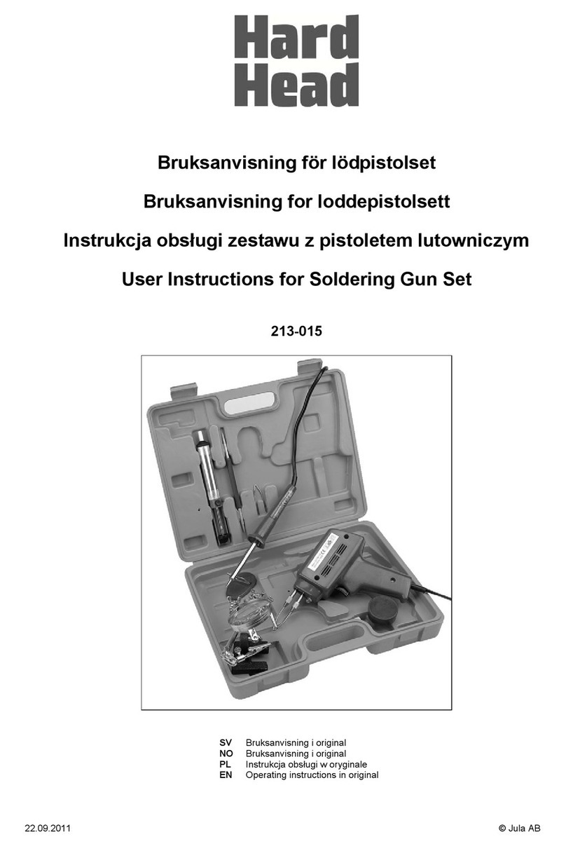 Hard Head 213-015 User instructions
