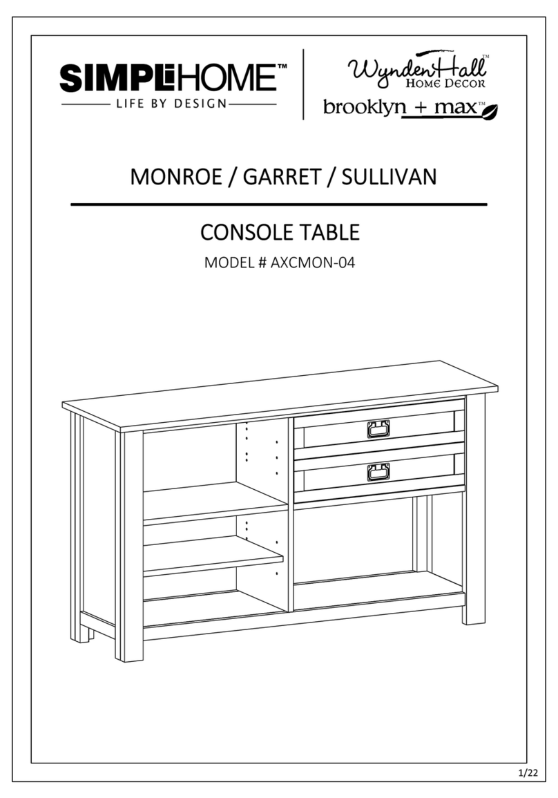Simpli Home Wynden HALL brooklyn+max AXCMON-04 User manual