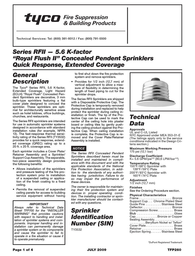 Tyco RFII Series User manual