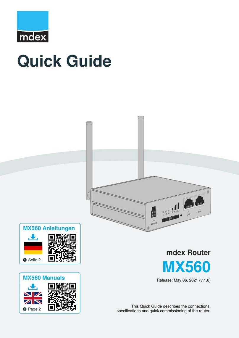 Mdex MX560 quick guide