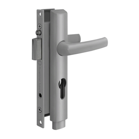 Austral Lock ELEGANCE PUSH2GO ILLUSTRATED FITTING INSTRUCTIONS