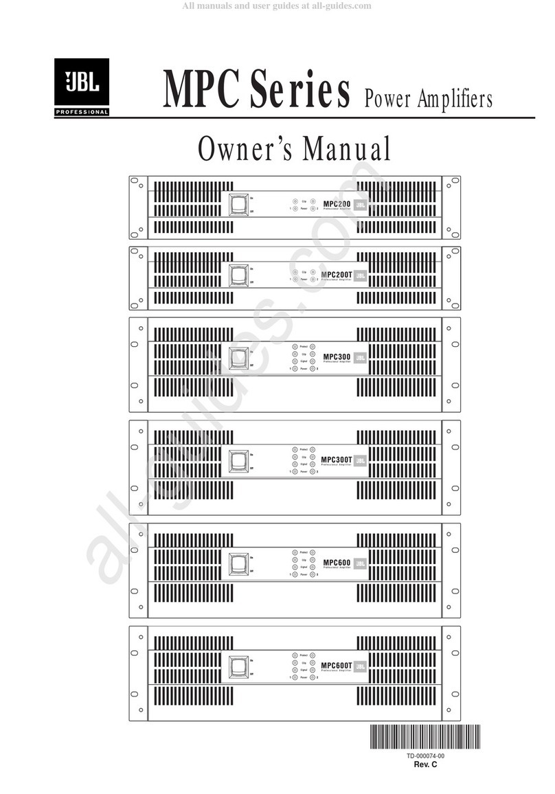 JBL MPC Series owner's manual