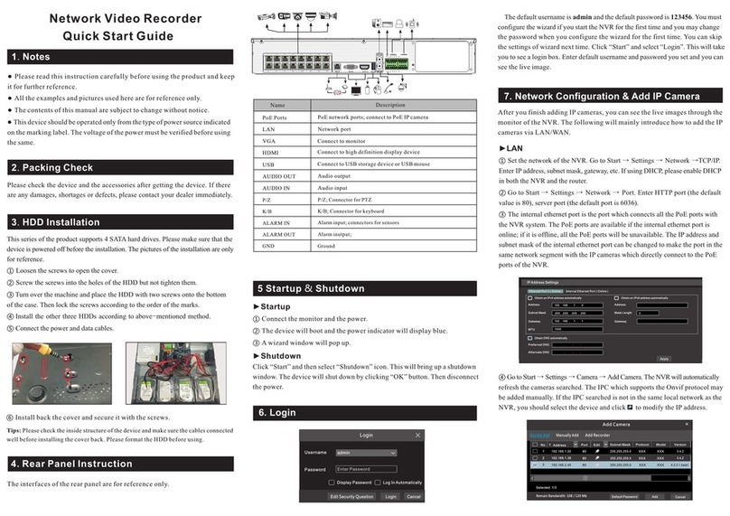 TVT Digital TD-3316B4-16P-A1 quick start guide TVT Digital TD-3316B4-16P-A1 quick start guide