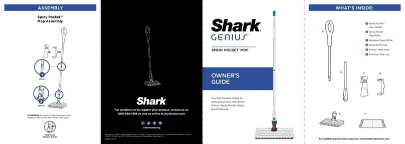 Shark Genius Spray Pocket S6002 owner's guide