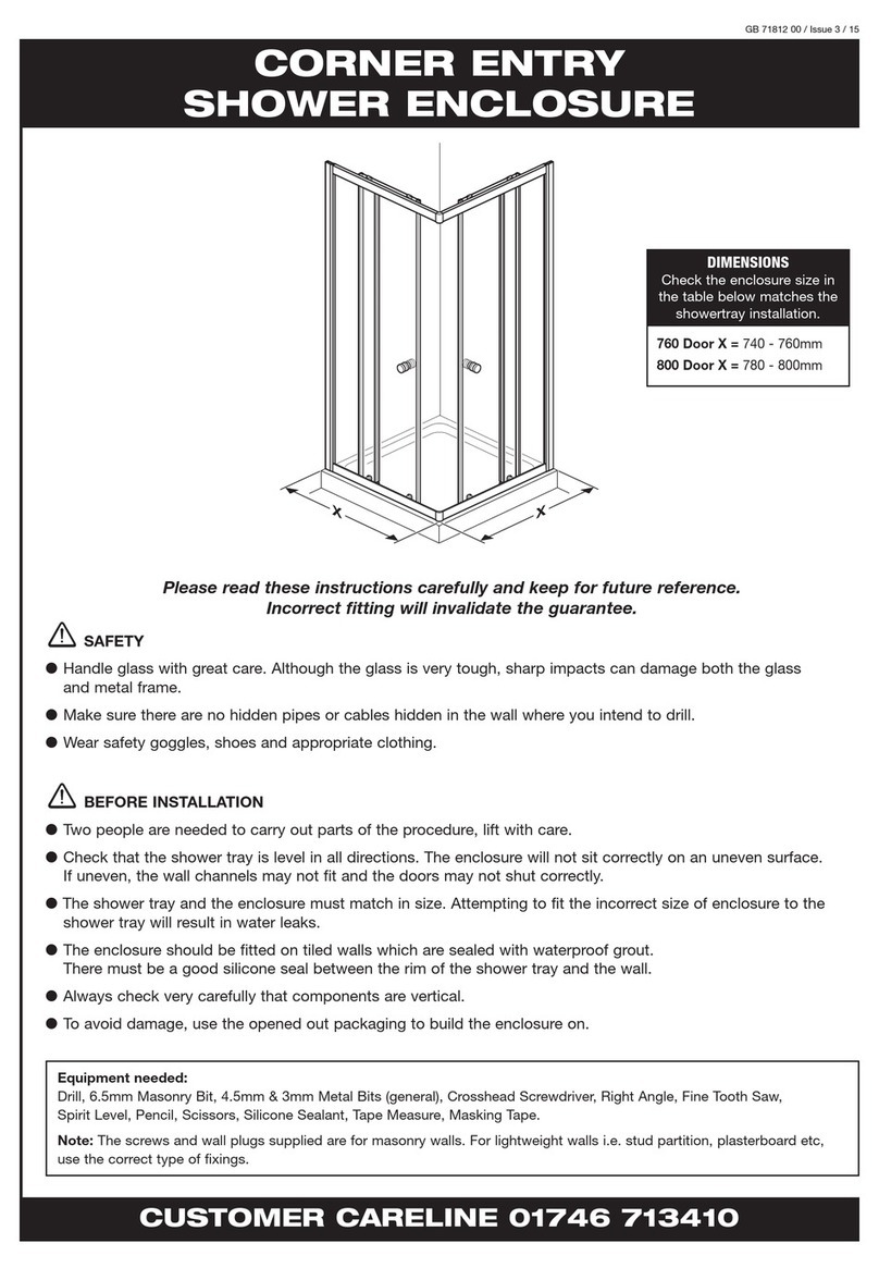 Coram Showers 760 User manual