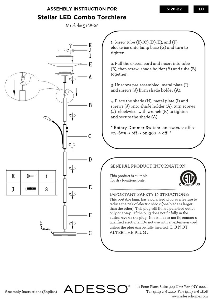 Adesso Stellar 5128-22 Assembly instruction