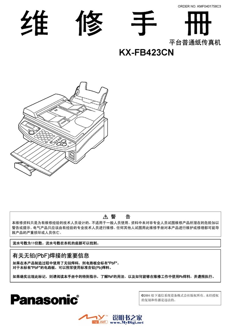 Panasonic KX-FB423CN manual