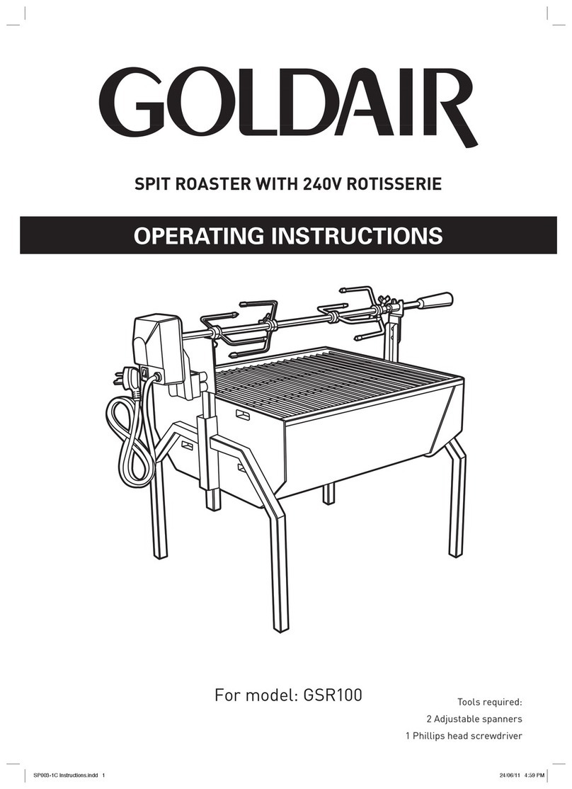 Goldair GSR100 operating instructions