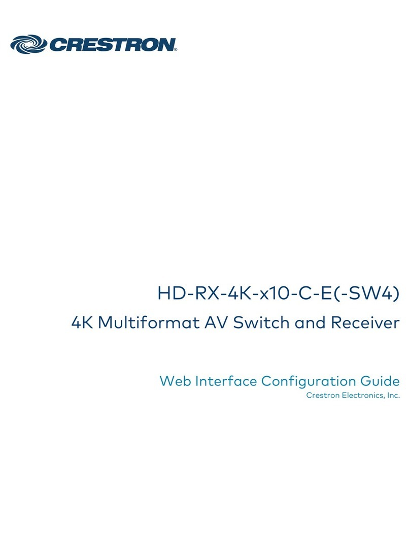 Crestron HD-RX-4K-x10-C-E Web Interface Configuration Guide