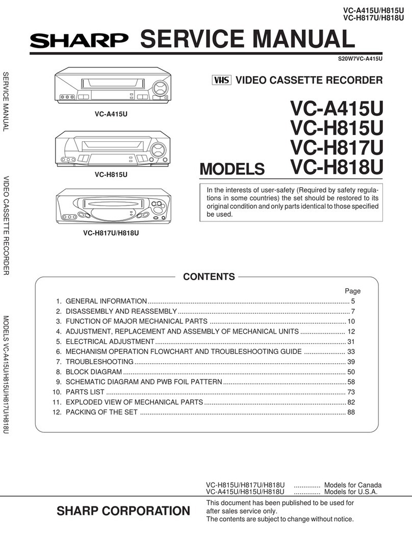 Sharp VC-A415U User manual Sharp VC-A415U User manual