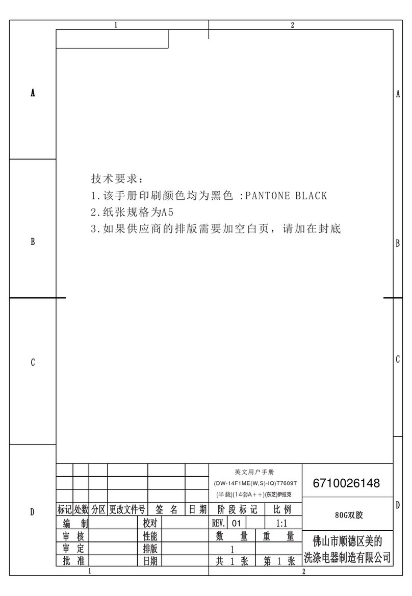 Toshiba DW-14F1ME(W)-IQ instruction manual