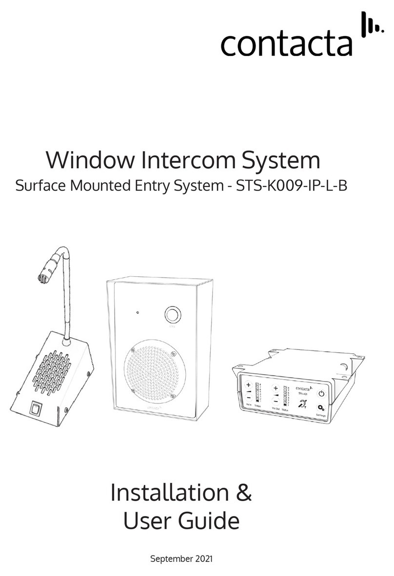 Contacta STS-K009-IP-L-B Installation & user guide