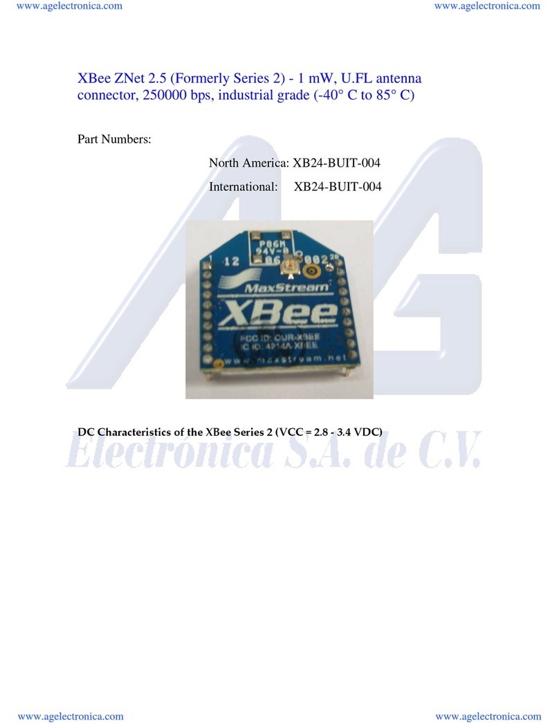 AG Electronica XBee 2 Series manual