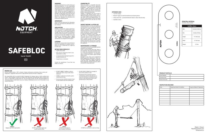 Notch SAFEBLOC 36680 manual