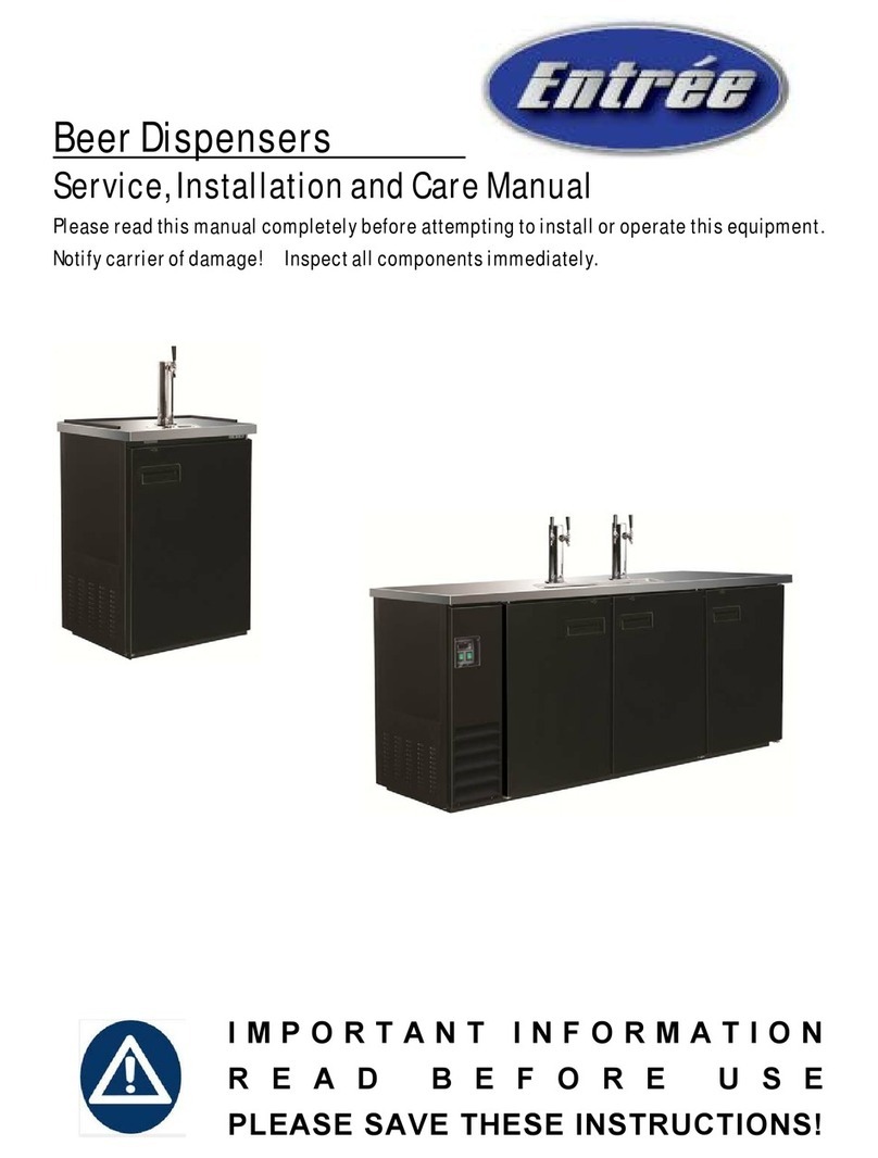 Entree BCBD1 Service, installation and care manual