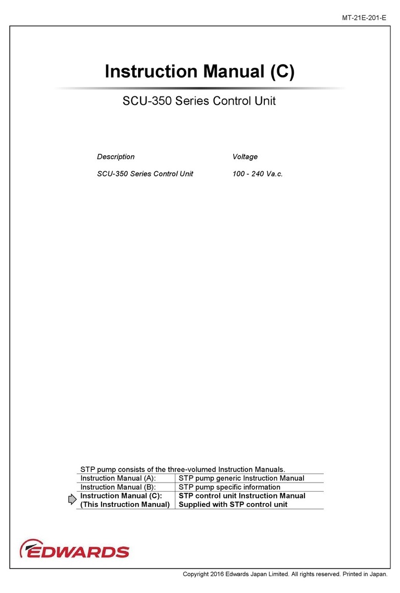 Edwards SCU-350 Series User manual