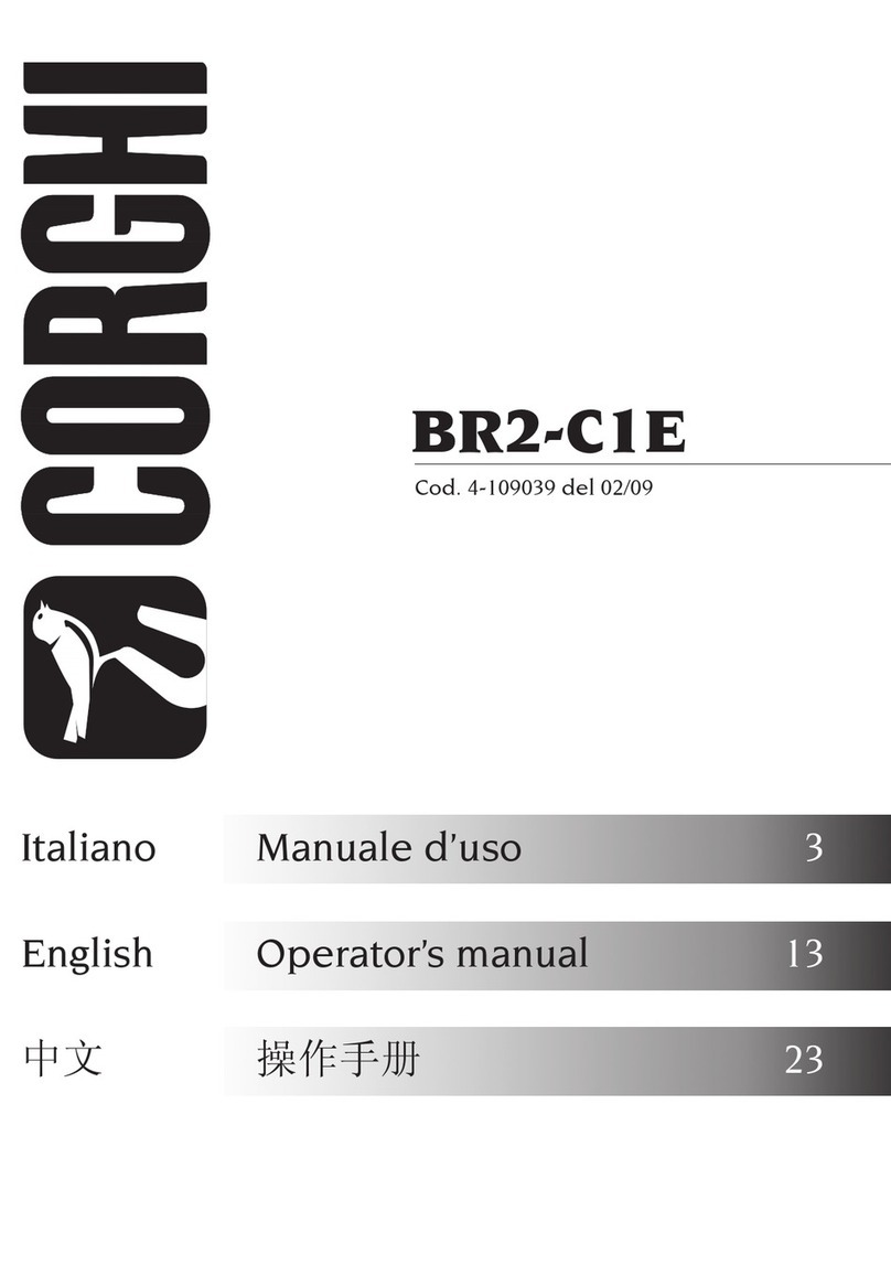 Corghi BR2-C1E Operator's manual Corghi BR2-C1E Operator's manual
