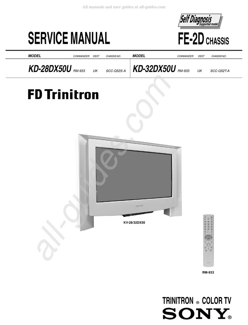 Sony KD-28DX50U User manual