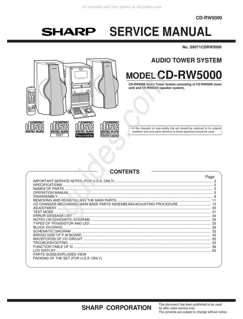 Sharp CD-RW5000 User manual