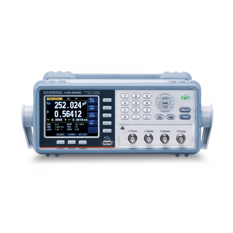 GW Instek LCR Series User manual
