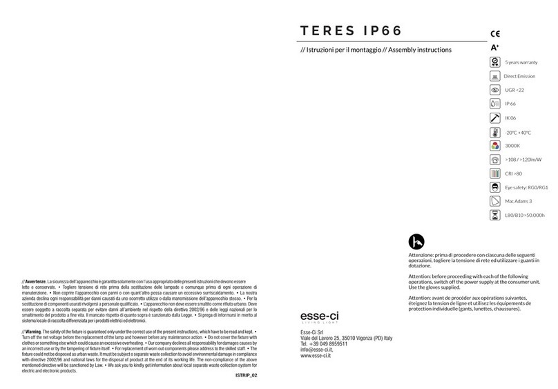 Esseci TERES IP66 Assembly instructions