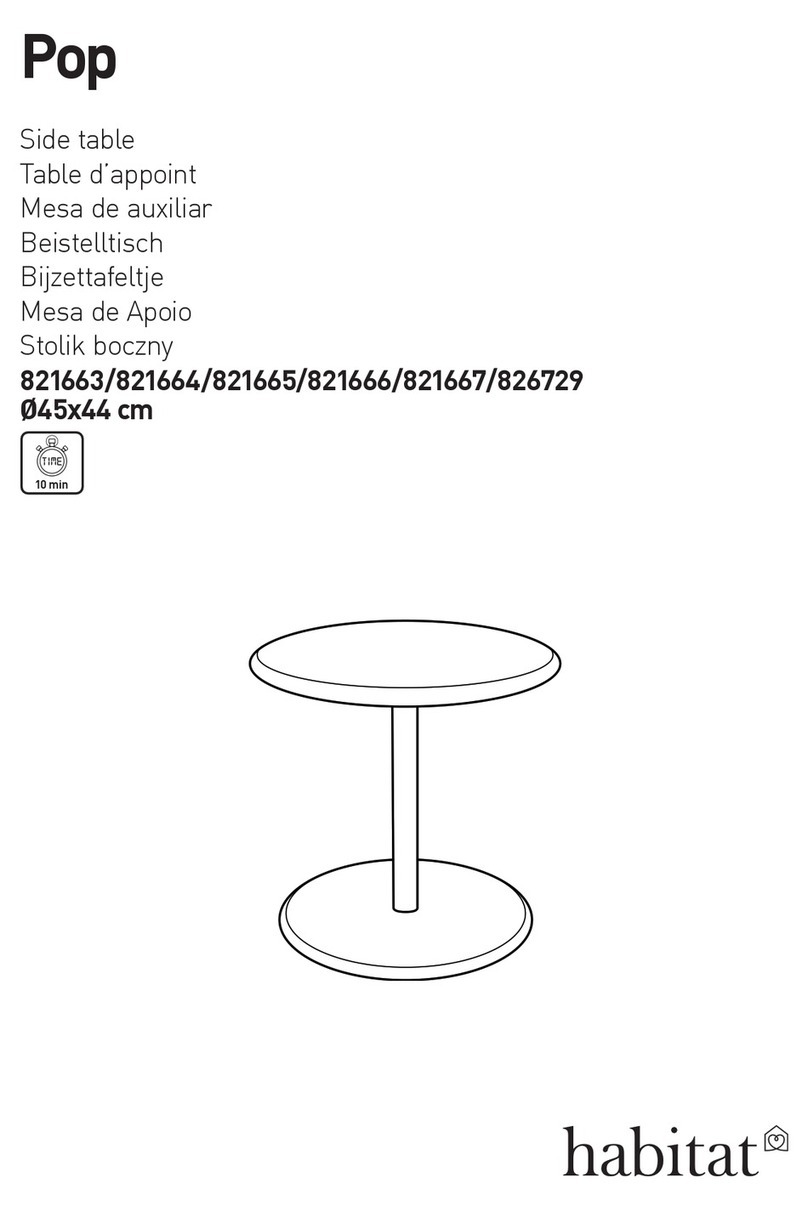 Habitat Pop 821663 Assembly instructions