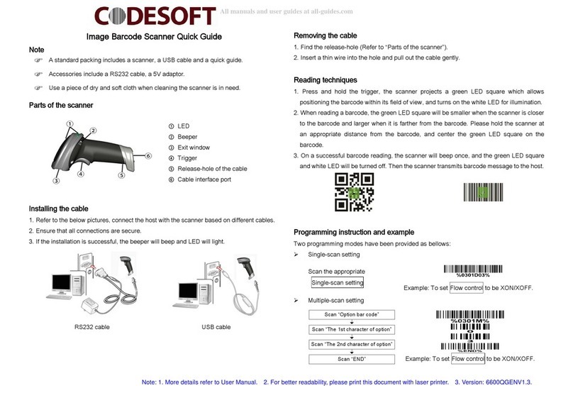Codesoft CS6 Series quick guide