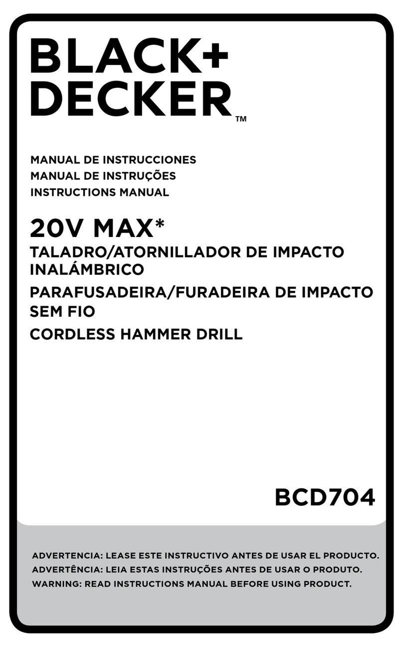 Black & Decker BCD704 User manual