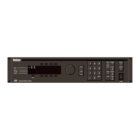 Lexicon 300 V 3.0 Quick reference guide