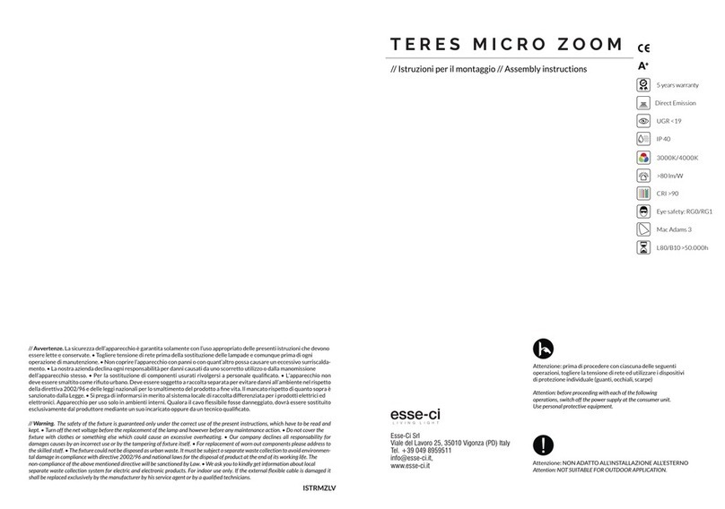 Esseci TERES MICRO ZOOM 2X Assembly instructions