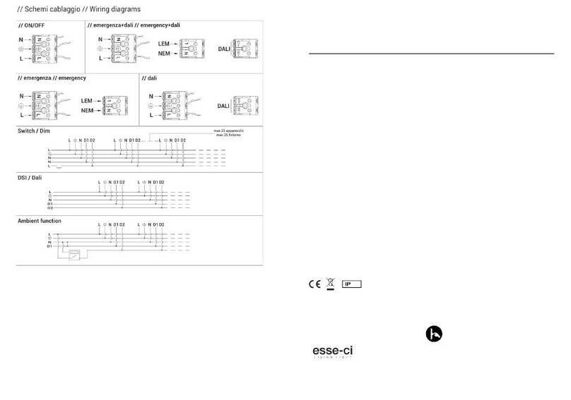 Esseci ARKEON WALL Assembly instructions