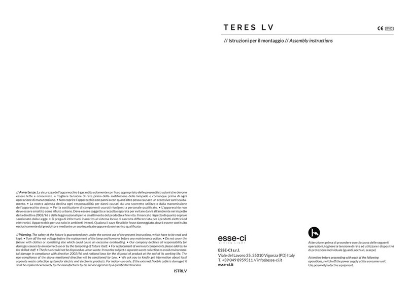Esseci TERES LV User manual